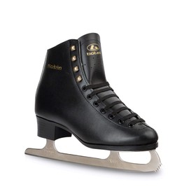 Botas - model: ROBIN/Made in Europe (Czech Republic) / Comfortable Figure Ice Skates for Men, Boys/Color: Black, Size: Adult 6.5