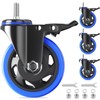 5 Inch Stem Caster Wheels Heavy Duty with Dual Locking