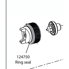 SATA MiniJet 3000 B/ MiniJet 4 Air Cap Seal Ring (124750)  OEM!!