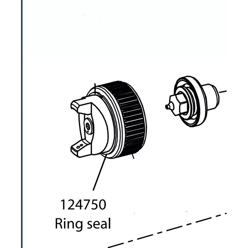SATA MiniJet 3000 B/ MiniJet 4 Air Cap Seal Ring