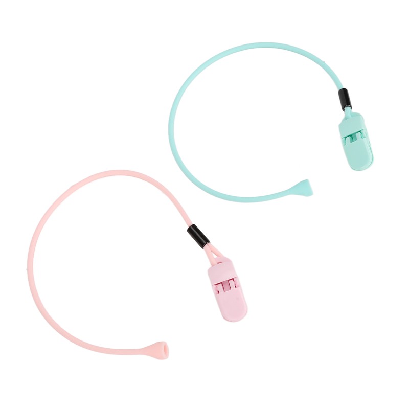 Hearing Aid Clips Pink Green Combination Set Portable Compact Flexible