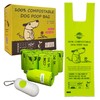 moonygreen Dog Waste Bags, Compostable Dog Poop Bags with Handles,
