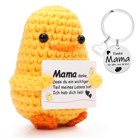 Pocket Hug Positive Ducks, Emotional Support Ducks, Cute Crochet Gifts, Gift for Mum, Suitable for Mother's Day, Christmas, Birthday, Express Mother the Most Sincere Love, Duck