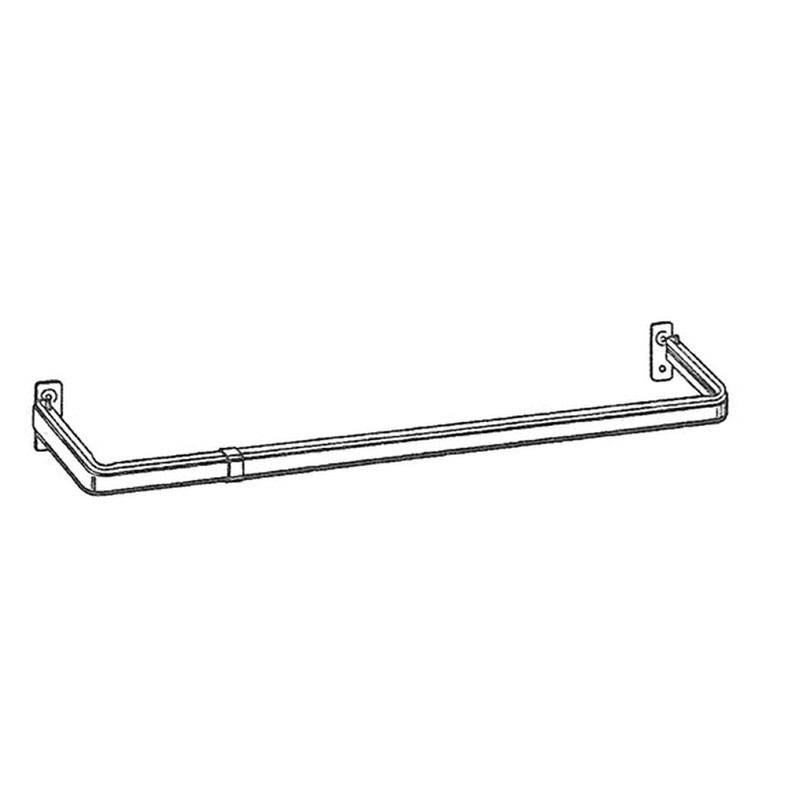 Graber Lock Seam Curtain Rod, 84 to 120-Inch Adjustable Width,