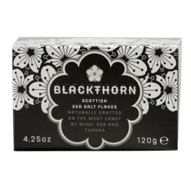 Blackthorn Scottish Gourmet Sea Salt Flakes - Natural and Unrefined, 4.25oz Box