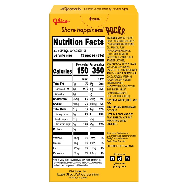 Pocky Biscuit Stick, Chocolate Banana, 2.47 Ounce (Pack of 10)