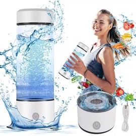 420ML Hydrogen Water Bottle Generator UK,Using Top SPE/PEM Technology 3-Minute Electrolysis Ionized Water,Portable Hydrogenated Water Machin Leakproof Design For Home,Travel,Sports,Daily Drinking