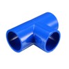 sourcing map 25mm Slip Tee PVC Pipe Fitting T-Shaped Coupling
