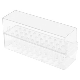 Nail Drill Holder 30 Holes Nail Bit Holder Plastic Container Nail Drill Storage Box Organiser for Acrylic Nails Professional Nail Fillers Nail Tools Container