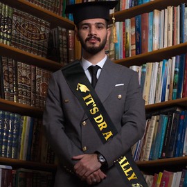 GotGala It's Dr Actually Satin Sash Congrats Doctorate Degree Sash 2025 Graduation Party Decorations for Doctorate Graduation Celebration Party Supplies Decorations