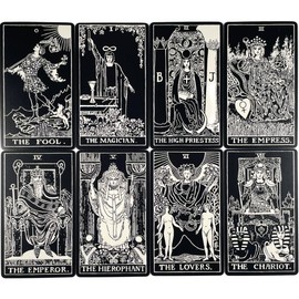 Tarot Cards, 78 Sheets, Weight Edition, Tarot Divination (Glow in the Dark Tarot), Japanese Instruction Manual Included (English Language Not Guaranteed)