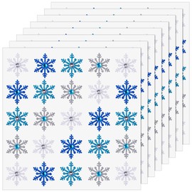 Outus Snowflake Dimensional Stickers Christmas 3D Snowflake Stickers Diamond Snowflake Decoration Stickers for Christmas Holiday Envelopes Winter Decoration Crafts, 4 Colors(200 Pieces)