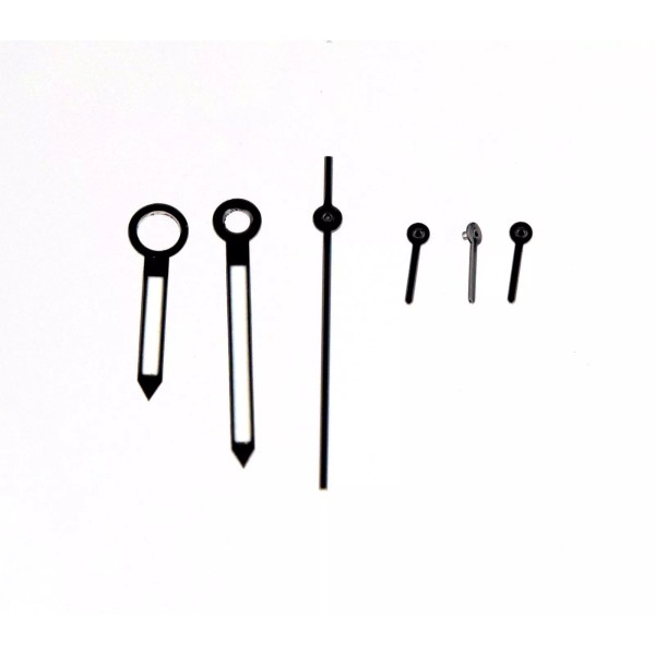 Unbranded New Black Chronograph Watch Hands For ETA 7750 Movement