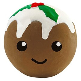 Dog Life SEASONS GREETINGS SOFTY LATEX CHRISTMAS PUDDING 12 CM DOG PUPPY SQUEAKY TOY BALL