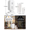 KCYMTONER Wireless Doorbell Welcome Chime Kit - 2 Magnetic Alarm
