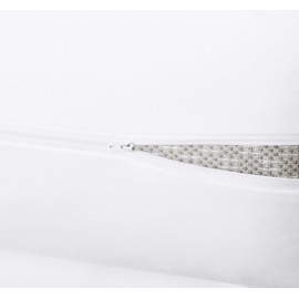 Merit Linens Zipper Enclosed 6-Sided Mattress Encasement - Full White