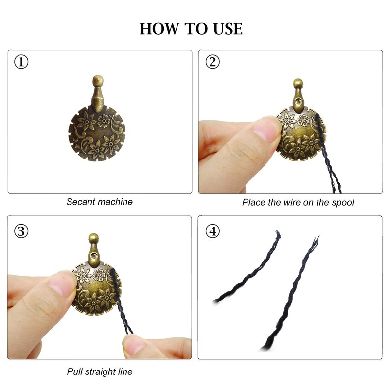 Honbay Yarn Cutter Pendants Metal Thread Cutter Pendant Round Shape