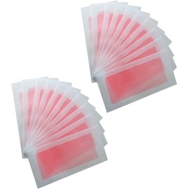 Bandas Depilatorias Desechables Cera para Cuerpo y Rostro 20 Piezas Papel No Tejido para Depilación Unisex en y Zonas Sensibles
