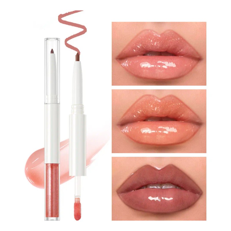 Lápiz Labial Delineador Labios 2 En 1 Mate Durader