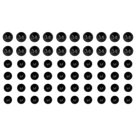 YHMTIVTU 60x Engine Bolt Cap Cover Kit Black Diamond Cut Fit For Harley Touring Softail