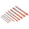 9Pcs Masonry Drill Bits Set Cemented Carbide Industrial Strength Carbide