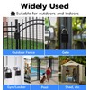 eLinkSmart Fingerprint Padlock with Key Backup, Heavy Duty Weatherproof Bluetooth