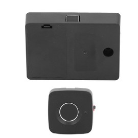 Fingerprint Cabinet Lock, 0.5 Seconds Quick Unlock, Child Lock, Drawer Lock, Embedded Hidden Filing Cabinet Lock, Intelligent Furniture (Black)