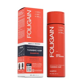 FOLIGAIN Stimulating Shampoo for Thinning Hair For Men with 2 Trioxidil (8oz) 236ml                                                                   