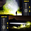 Rechargeable Tactical Flashlights, High Lumens Small Mini USB-C LED Flashlight,