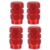 VOSAREA 4 Pieces Aluminium Alloy Car Tyre Valve Caps Round