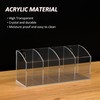 Hexsonhoma Acrylic Pen Holder Organizer 4 Compartments, Clear Pen Organizer