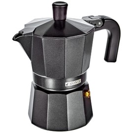 Monix Vitro Noir Espressokocher aus Aluminium 3 tassen