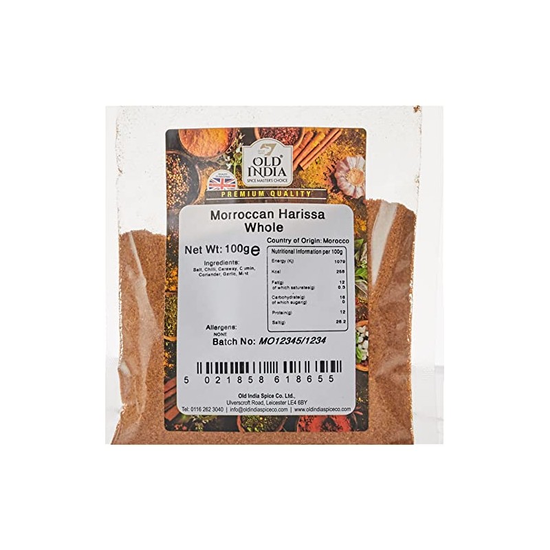 Old India Morroccan Harissa Whole 100g