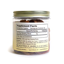 Jilin Red Ginseng Slice Large Slices 吉林紅參片 Chinese Ginseng Asian Ginseng (4oz)