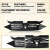 YLT AUTO Front Bumper Cover Upper Grille Replacement Shroud Gloss