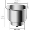 Amarine Made 8 Pack Of Stainless Steel Cup Drink Holder