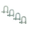 BRUFER GR-04 Galvanized Screw Pin Chain Anchor "D" Shackle (5/16"