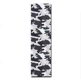 Skateboard Grip Tape 9" x 33", Bubble Free Waterproof Scooter Grip Tape, Longboard Grip Tape for Rollerboard Stairs Pedal Wheelchair Step (Camouflage Gray)