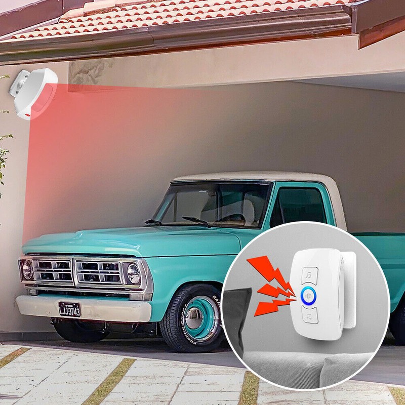 KERUI Home Security Wireless Outdoor Driveway Alarm Doorbell 2x Motion