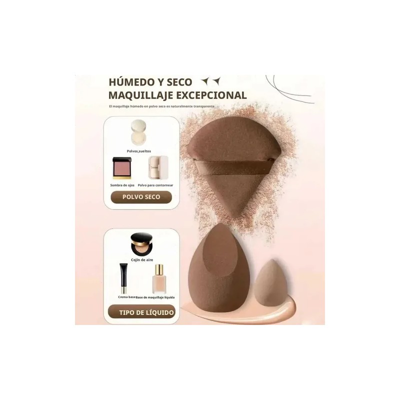 14 Huevos De Maquillaje De Esponja De Color Zong (con