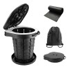Kit De Inodoro Portátil Para Camping Altura Ajustable Coche
