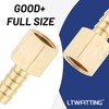 LTWFITTING Brass BSP Fitting Coupler/Adapter 1/4-Inch Female BSPP x 8mm