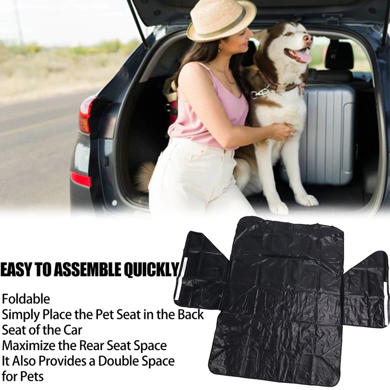Pet Car Seat Cover Single Waterproof Layer Full Surround Dog