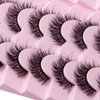 14 Pairs 6D False Eyelashes Fluffy Faux Mink D Curl