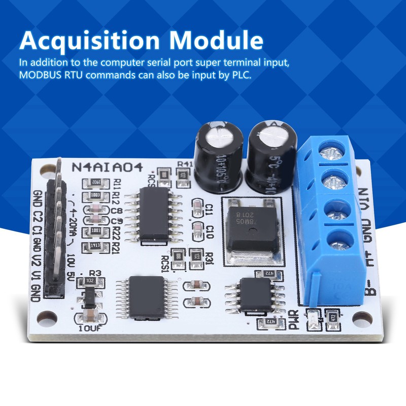 4‑20MA RS485 Voltage Current Analog Collector Acquisition ADC Modbus RTU