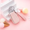 Flensent Key Fob Cover with Keychain for Toyota Highlander RAV4
