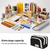 Large Pencil Case Study Must Haves, Aesthetic Pencil Case, Black