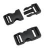 ZOENHOU 50 Set 1 Inch Black Plastic Strap Buckles, 50