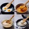 Krysclove Natural Carbonized Bamboo Spoons for Cooking,Dark Premium Bamboo Kitchen