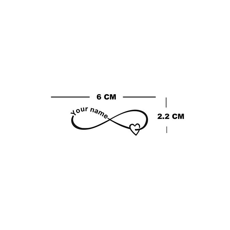Forever love small Heart Temporary Tattoo eternal love Valentine's day